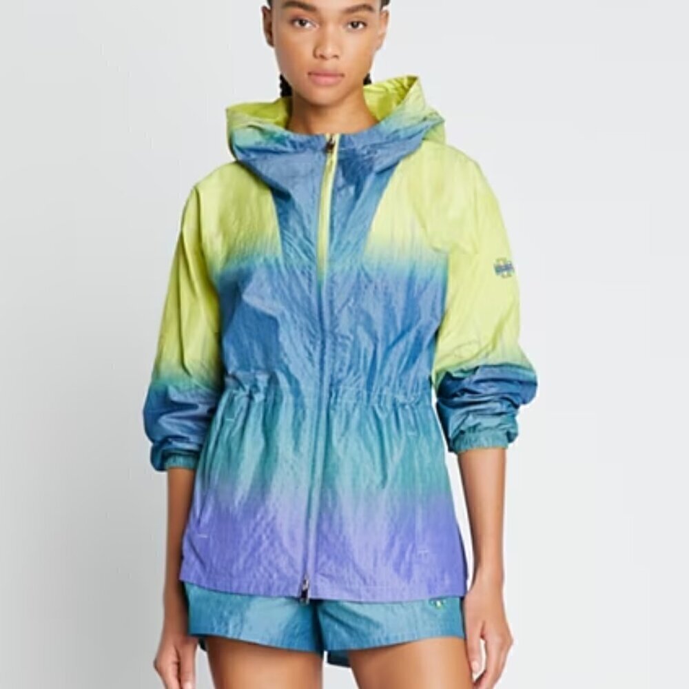 Tory Burch RIPSTOP GRADIENT FULL-ZIP ANORAK size S